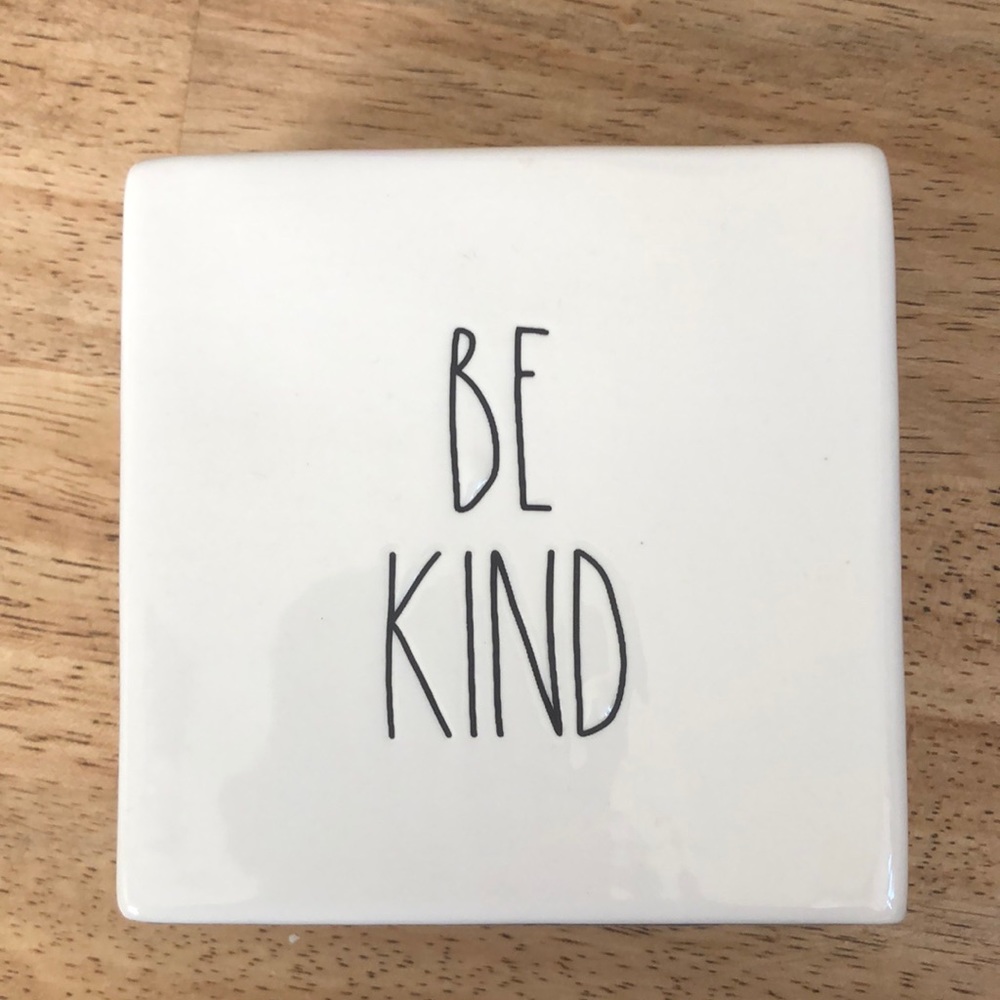 Rae Dunn Dual-sided Ceramic Decor Sign
